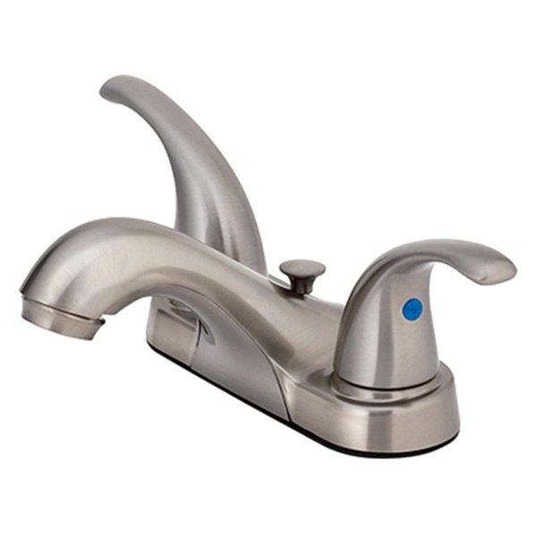 Homewerks 4 in. HomePointe Centerset Lavatory Faucet with 2 Handle - Brushed Nickel 242111
